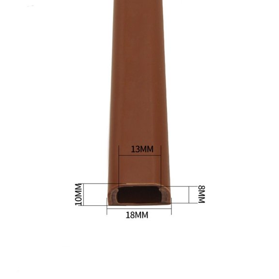 Hider Covers Durable Self-Adhesive Square Anti-extrusion Wire Organizer Extension Wiring Duct Protector Floor Cord Cover Cord Protector Power Cable Protector COFFEE