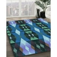 thumbnail image 2 of Ahgly Company Indoor Rectangle Patterned Butterfly Blue Area Rugs, 8' x 12', 2 of 6