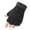Black, variant on 1 Pair Fingerless Color Guard Gloves with Adjustable Wrist Strap For Flag Pole Sports