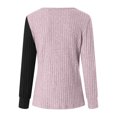 thumbnail image 6 of Womens Knit Sweaters 2025 Fall Winter Casual Long Sleeve Ribbed Button Pullover Tops, 6 of 7