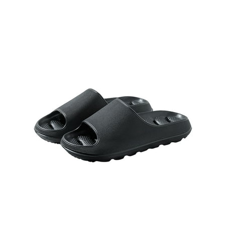 

Gomelly Unisex Slides Summer Shower Slippers Beach Slide Sandals Non-slip Women Men Black 9-10 women/7-8 men