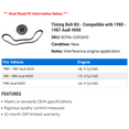thumbnail image 2 of Timing Belt Kit - Compatible with 1980 - 1987 Audi 4000 1981 1982 1983 1984 1985 1986, 2 of 2