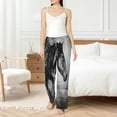 thumbnail image 6 of Lsque Running Horse Print Women's Pajama Pants, Lounge Pant - Comfortable Home Wear,Elastic Waistband, Stylish Design-Large, 6 of 9
