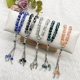 thumbnail image 6 of Handmade 33 Beads Muslims Rosary Ice Cracked Glass Tasbih with Tassels Pendant for Daily Prayers and Meditation Supply, 6 of 8