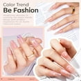 thumbnail image 4 of modelones Builder Nail Gel, 2 Pcs Clear Builder Nail Polish for Thickening Strengthener Apex Building Extension Rhinestone Glue Gel Polish in a Bottle for DIY Home Salon Gifts 10ml LED Lamp Cured, 4 of 9