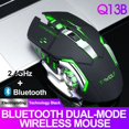 thumbnail image 1 of Ratón inalámbrico Thunderwolf Q13 con carga silenciosa para juegos, ratón mecánico luminoso para negocios, 1 of 6