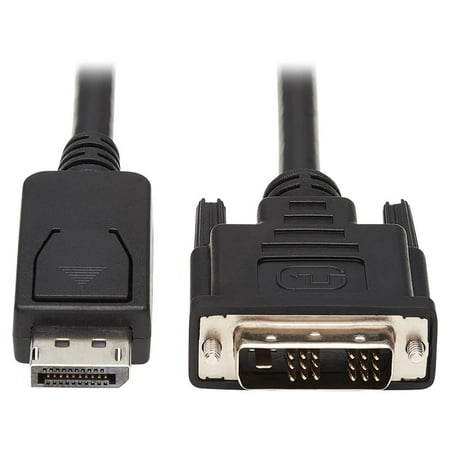 UPC: 0037332261137 | Tripp Lite Safe-it Displayport-to-dvi Antibactrial Cable (m/m) Dvi-d Single Link 1920 X 1200 @ 60 Hz Black 6 Ft. – Adapter Cable – Single Link – Displayport (m) Latched To Dvi-d (m) Locking –