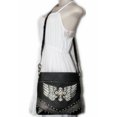 thumbnail image 4 of Texas West Rhinestone Cross Angel Wings Shoulder Messenger Bag, 4 of 5