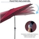 thumbnail image 5 of Sombrilla de Jardín Ø295x250 cm con Manivela Parasol Exterior con Mecanismo de Inclinación y Poste Desmontable de Metal para Terraza Piscina Patio esquí esquí Gafas de esquí, 5 of 5