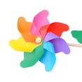 thumbnail image 2 of 1PC Baby Classic Toy Colorful Rainbow Flower Kite Wooden Creative Windmill Toy, 2 of 7