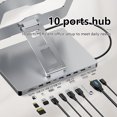 thumbnail image 2 of Soporte para Computadora Portátil USB C Estación Acoplamiento MacBook/Dell/HP/Surface, 2 of 9