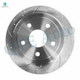 thumbnail image 6 of Set of 4 Front-Rear Drilled Slotted Brake Disc Rotors For 2007-2017 Jeep Wrangler, 6 of 10