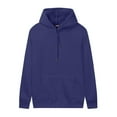 thumbnail image 3 of Dowegor Women's Casual Pocket Hoodie Long Sleeve Fashion Rope Pullover Hoodie Top Women's Fashion Hoodies & Sweatshirts Hooded Sweatshirt Women Womens Fall Sweatshirts Navy M, 3 of 5