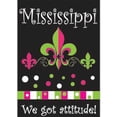 thumbnail image 3 of Jozie B 393 Mississippi-We Got Attitude Fleur De Lis Flag, Large, 3 of 3