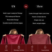 Liberator Fascinator Throw - Moisture-proof Sensual Blanket, Mini Size, Microvelvet Grey