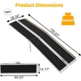 thumbnail image 2 of Bingirl 10FT Portable Wheelchair Ramp-Wheel Chair Ramps for Homes with Transition Plate-Aluminum Wheelchair Ramp with NonSkid Surface and Reflective Strips-Weight Capacity Up to 600 Lbs, 2 of 7