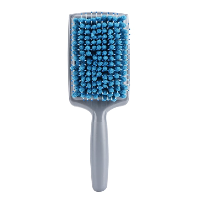 LHCER Hair Drying Comb Blue Absorbent Anti-Dandruff Anti-Radiation Portable Hair Paddle Brushes Professional Tools