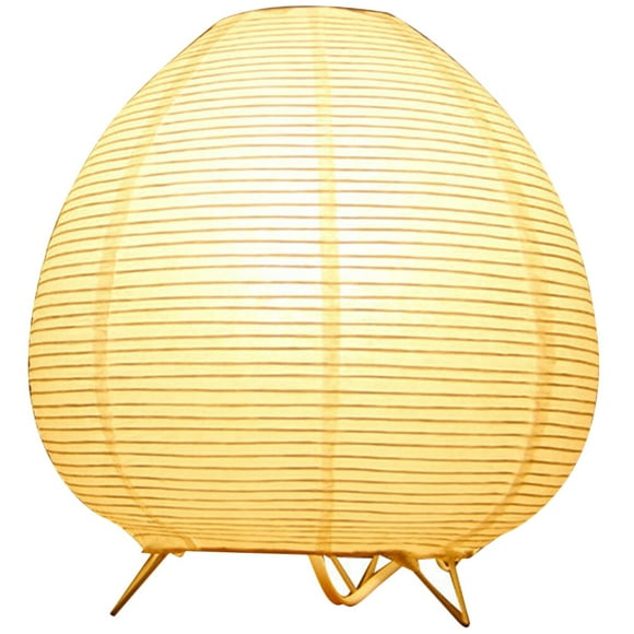 KAKOWELY paper lamp Paper Lantern Lamp Table Lamp Paper Lamp Modern Bedside Lamps Rice Paper Lamp (US Plug)9.06"X9.06"X8.27"