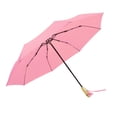 thumbnail image 4 of Rain Umbrellas Compact Umbrella Lightweight Portable Rainproof Travel Umbrella Pink, 4 of 9