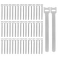 thumbnail image 4 of 50x Releasable Cable Ties Fastening Hook And Loop Loose Removable Strong Durable gray, 4 of 7