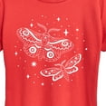 thumbnail image 2 of Instant Message - Celestial Moths - Women's Short Sleeve Graphic T-Shirt, 2 of 6