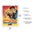 thumbnail image 2 of Two of a Kind - Starring Edmond O'Brien Lizabeth Scott and Terry Moore - Vintage Film Noir Movie Poster c.1951 - Fine Art Matte Paper Print (Unframed) 20x26in, 2 of 4