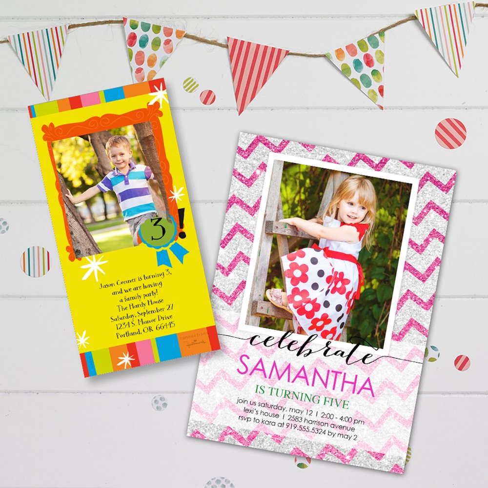 Birthday Photo Greeting Cards and Invitations