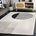 thumbnail image 2 of SAFAVIEH Ebony Thom Geometric Area Rug, Black/Ivory, 6' x 6' Square, 2 of 8