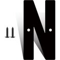 thumbnail image 1 of 12 Inch Modern Metal House Numbers, Metal Letter, Black Door Number, Metal Mailbox Numbers and Letters, Metal House Address Letters and Numbers for Outside Signs (N), 1 of 8