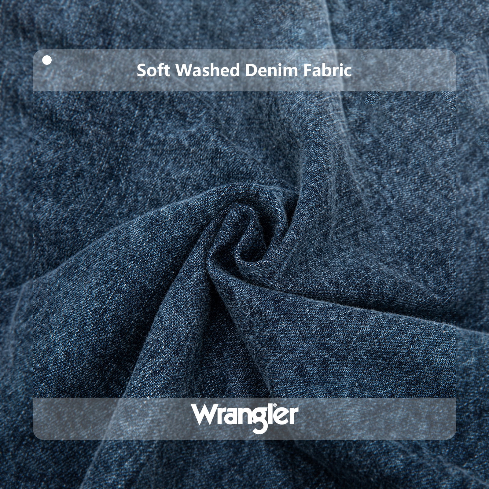 Wrangler Tote Bag for Women Large Denim Purses for Work Travel, Jean