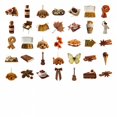thumbnail image 6 of 35pcs-100pcs Brown Animal Stickers Autumn Food Stickers Coffee Decoration Animal Stickers for Laptops Notebooks Suitcases, 6 of 8