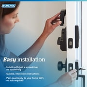 Schlage Encode Smart WiFi Deadbolt Lock for Front Door - Keyless Entry with App or Touchscreen - Works with Alexa, Hey Google, Airbnb - Create Codes for Guests - Aged Bronze