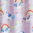 thumbnail image 6 of Your Zone Print Room Darkening Curtain Panel Pair, Set of 2, Purple Unicorn, 30" W x 84"L, 6 of 10