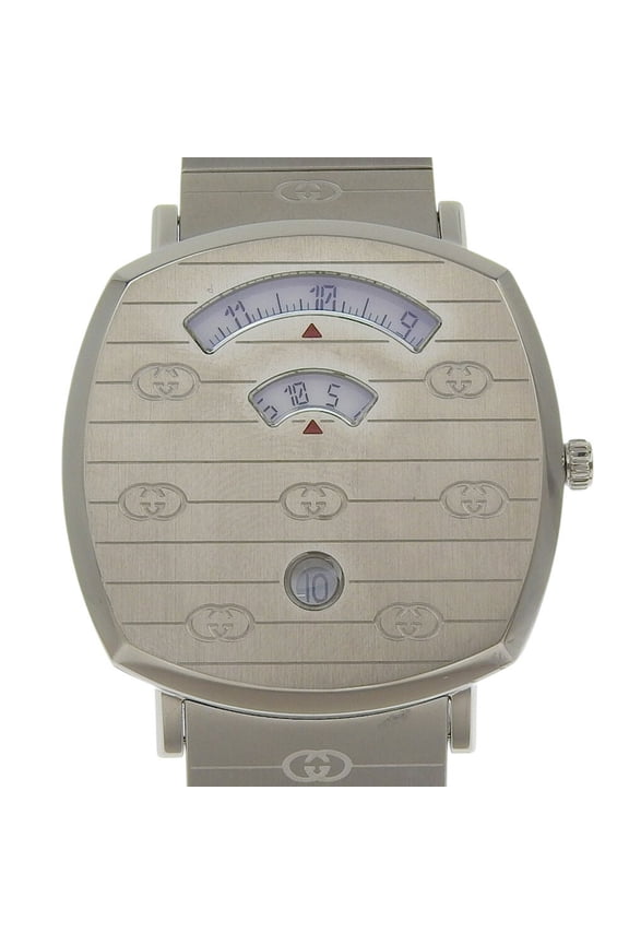 Pre-Owned Gucci Grip Watch, 157.3mm, Stainless Steel, Quartz Movement, Analog...
