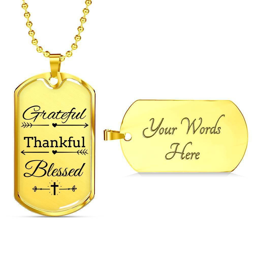 Grateful necklace Thanksgiving jewelry Thanksgiving blessing Gifts that give back give thanks Fall necklace Thanksgiving gift for her,