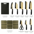 thumbnail image 2 of Thyme & Table 20-Piece Stainless Steel Knife and Cutting Board Set, Black, 2 of 15
