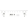 thumbnail image 3 of Miseno Mbdh1005x96 96" Large Wheel Bent Strap Barn Door Hardware Kit - Black, 3 of 7