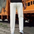 thumbnail image 6 of XINPING Black Work Pants Men Loose Fit Classic Casual Pants Elastic Waist Athletic Pant for Workout, Jogging, Running, 6 of 9