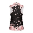 thumbnail image 5 of Yuyamidu Cherry Blossoms Ladies Golf Shirts 3 Buttons Tennis Sports Tops Casual Athletic Tank Tops Size S Anti Wrinkle Sleeveless Workout Shirts, 5 of 7