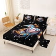 thumbnail image 2 of Erosebridal Baseball Themed Queen Sheet Sets,Cute Stars Print Bed Set For Boys Kids 4 Pieces, 2 of 6