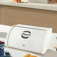 thumbnail image 5 of Multifunction Bread Bin Large Snack Food Storage Box Bread Holder Bread Saver Iron Bread Keeper Container for Countertop Bakery Kitchen, 5 of 8