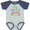 thumbnail image 3 of Inktastic My Great Aunt Loves Me Boys or Girls Baby Bodysuit, 3 of 5