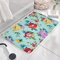 thumbnail image 3 of Pioneer Flower Floral Print Flannel Non Slip Door Rugs,Washable Door Mats Indoor,Decorative Door Mats,Dirt-Resistant and Absorbent Doormat for Entrance,Bedroom,Kitchen,Bathroom,31.5"x17", 3 of 4