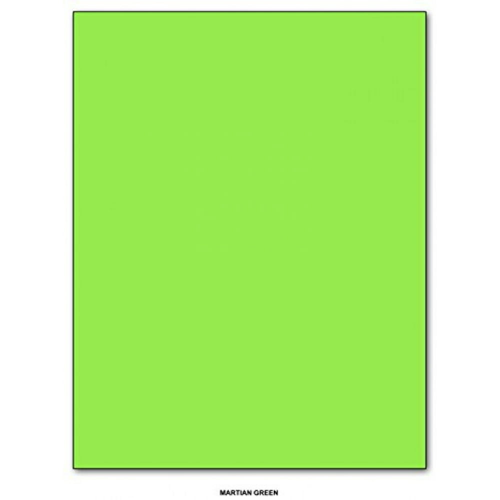 Bright Color Paper Regular 24lb 1 Ream of 500 Papers Per Pack (8.5 x 14, Martian Green