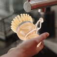 thumbnail image 6 of Dish Brush with Handle Washing Brushs Water Trough Cleaner Cleaning Scrub for Dishes, 6 of 6