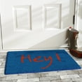 thumbnail image 2 of Calloway Mills Hey Blue/Orange Outdoor Doormat 17" x 29", 2 of 2