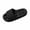 Black, variant on Summer Unisex House Shoes for Mens Mens Drainage Open Toe Platform Cloud Slides for Bathroom Pool Plus Size Slipper
