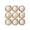 A004- Style D, variant on Christmas Ball Ornaments, 9 Pieces Creamy White with Gold Swirl Patterns, Kraft Paper Gift Box Set, Hanging Decorations for Christmas Tree Home Holiday Party Indoor Outdoor Xmas Decor