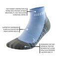 thumbnail image 3 of CEP Adult Male Hiking Light Merino Low Cut Socks, Color: Sky Blue, Size: L, 3 of 7