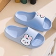 thumbnail image 3 of Owordtank Kids Rabbit Slippers Cute Bunny Slipper Home Bathroom Slippers Indoor Slippers For Kids Girls, 3 of 7